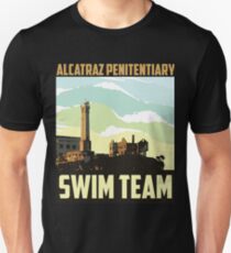 Camiseta ajustada Regalo de arte del equipo de natación de lujo de Alcatraz
