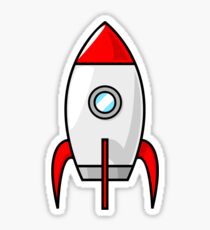 Rocket Ship by Chillee Wilson Sticker