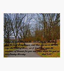 GOD'S STOREHOUSE OF BLESSINGS Photographic Print