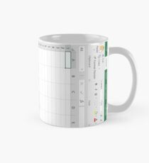 Excel Spreadsheet - Green Mug