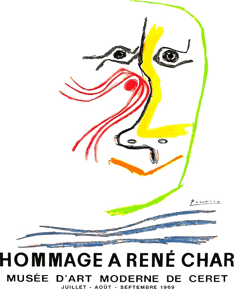 Hommage A Rene Char Art Exhibit Advertising Print By Pablo