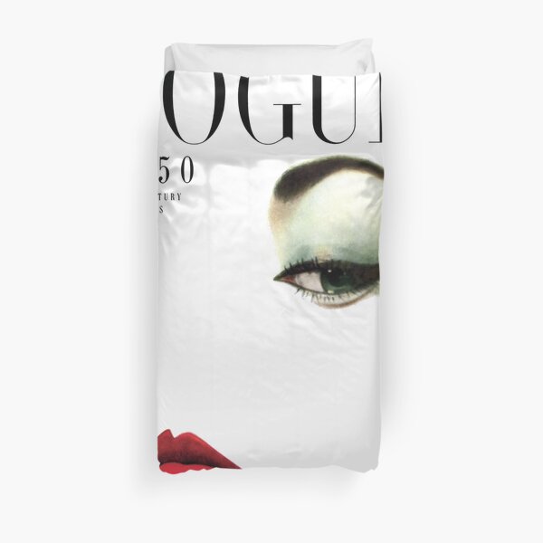 Vogue Covert Vintage Wall Art Duvet Cover