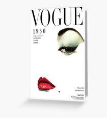 Vogue Greeting Cards | Redbubble