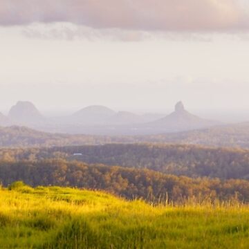 Artwork thumbnail, One Tree Hill, Glass House Mountains, Queensland, Australia by Chockstone