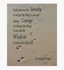 Serenity Prayer Photographic Print