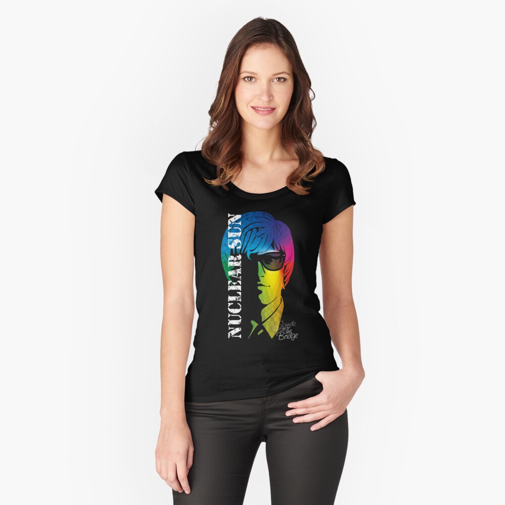 Sounds From The Bridge – Nuclear Sun design Fitted Scoop T-Shirt