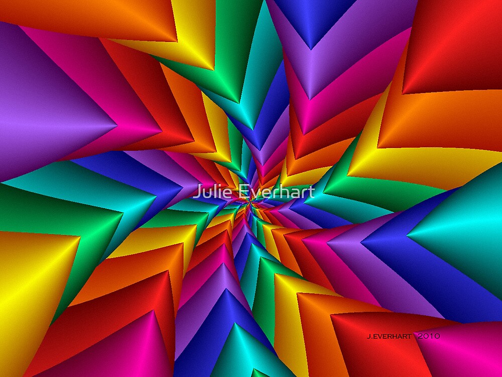 "Pinwheel Flower 2" by Julie Everhart | Redbubble