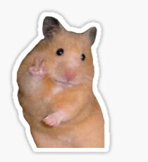peace out hamster Sticker