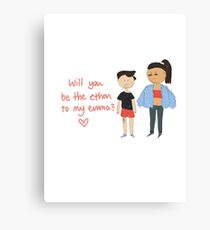 Ethma valentines card Canvas Print