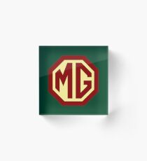 Classic Cars Logo - MG Acrylic Block