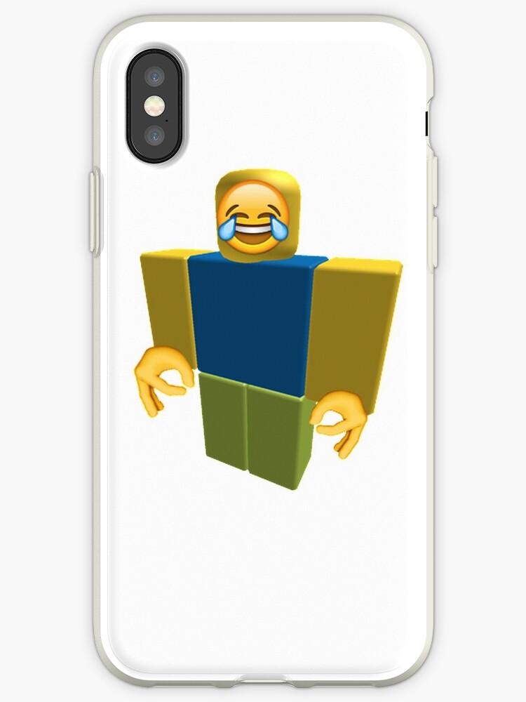 Roblox Noob Laughing Emoji Got Em Funny Cringe Iphone Cases - roblox noob laughing emoji got em funny cringe by franciscoie