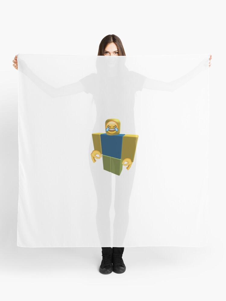 Roblox Noob Laughing Emoji Got Em Funny Cringe Scarf By Franciscoie - roblox noob laughing emoji got em funny cringe scarf