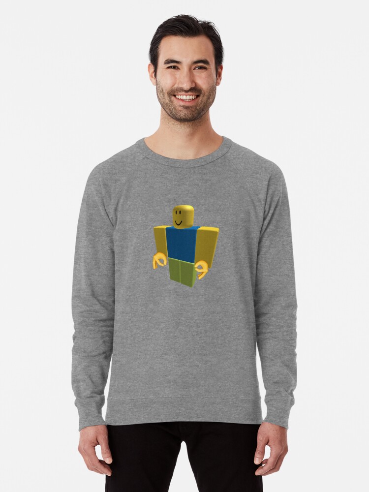 Noob Roblox Funny Cringe Got Em Emoji Lightweight Sweatshirt By