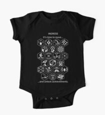 Ingress Achievements White One Piece - Short Sleeve