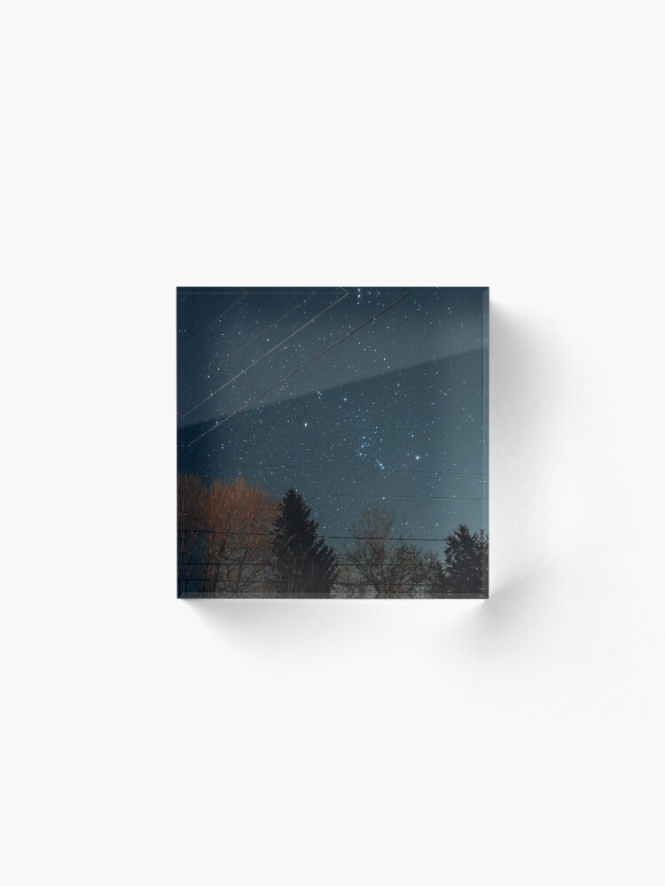 Alternate view of A Stary Night Acrylic Block