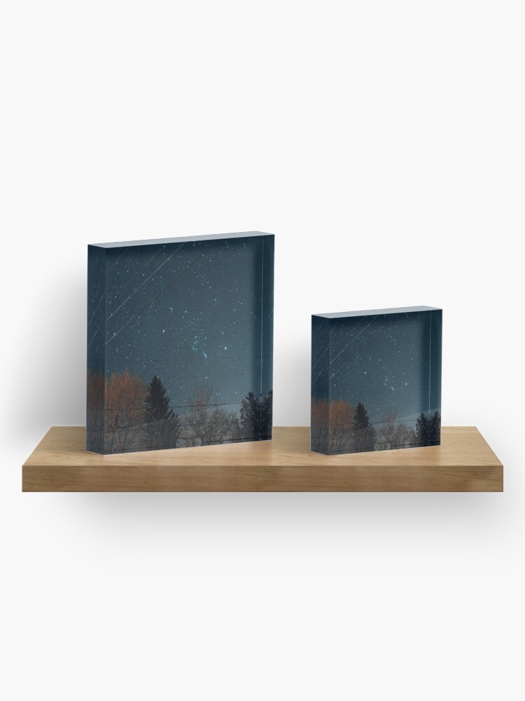 Alternate view of A Stary Night Acrylic Block