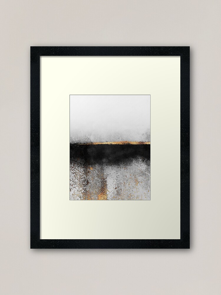 Alternate view of Soot And Gold Framed Art Print