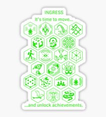 IngressGreenAchievements Sticker