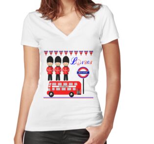 v neck england t shirt