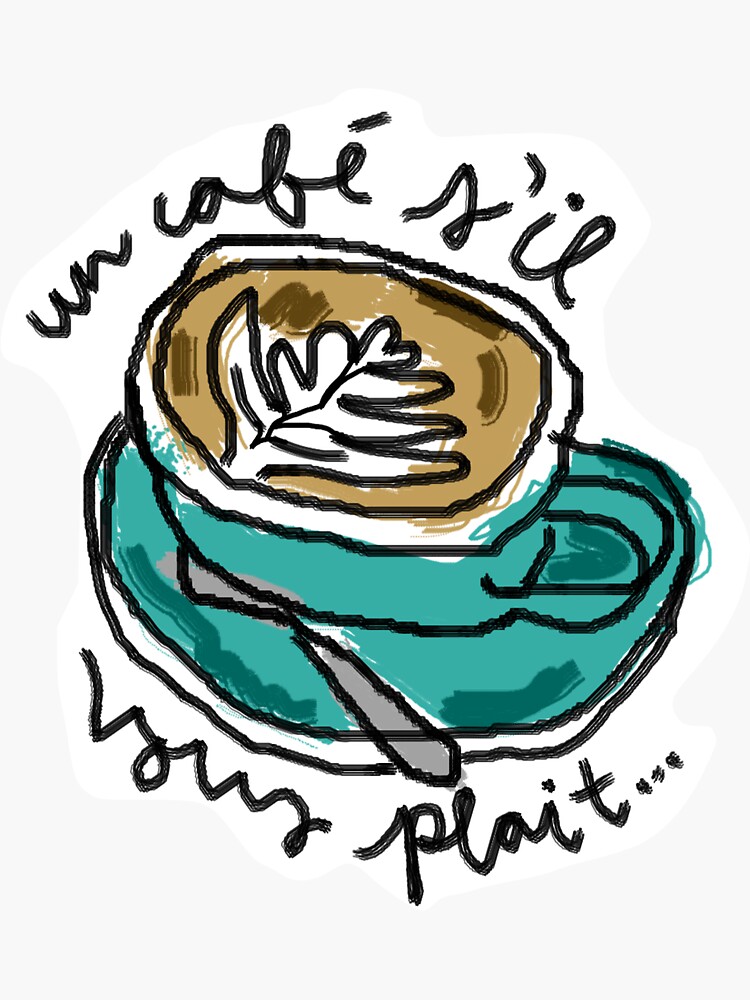 "Latte Art" Sticker by grayewise | Redbubble