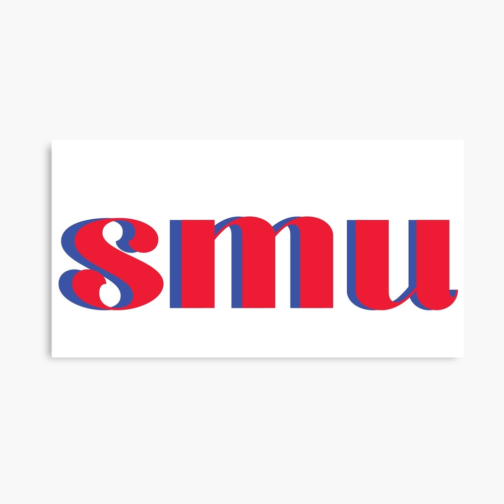 "SMU Sticker" Canvas Print by kec1998 | Redbubble