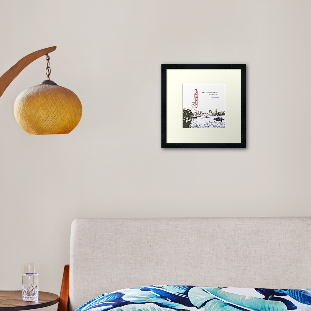Tired of London Framed Art Print