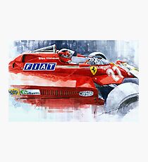 Ferrari 126C Silverstone 1981 British GP Gilles Villeneuve Photographic Print