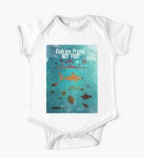 Fish are friend not food poker One Piece - Short Sleeve