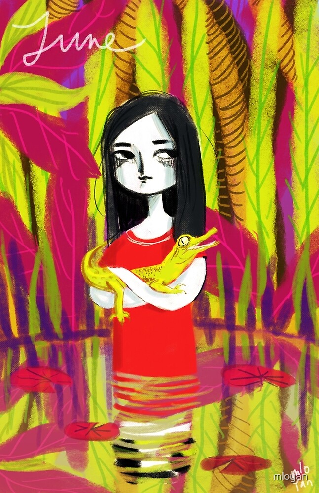june & her crocodile by mloyan