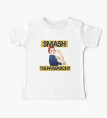 SMASH the patriarchy rosie riveter Baby Tee