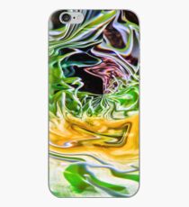 brilliant green round abstract shape iPhone Case