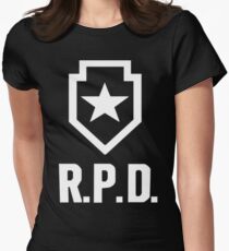 Resident Evil 2: REmake RPD Logo Women's Fitted T-Shirt