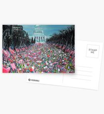 Frauenmarsch in Washington Postkarten