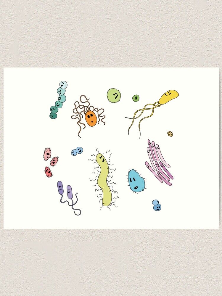 Alternate view of We're With Stupid (Smart Microbes) - For Light Shirts Art Print