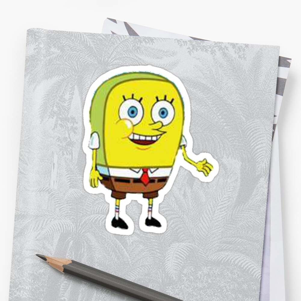 "normal spongebob" Stickers by moreira | Redbubble