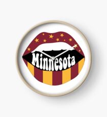 Minnesota Lips Clock
