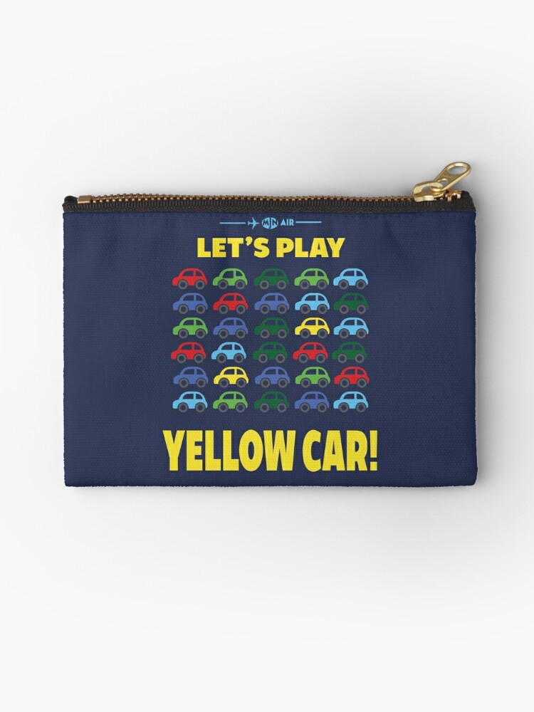 Cabin Pressure Yellow Car Zipper Pouch By Beyondgraphic Redbubble