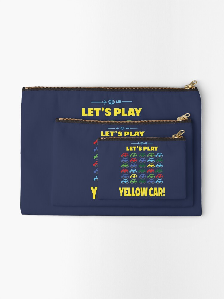 Cabin Pressure Yellow Car Zipper Pouch By Beyondgraphic Redbubble