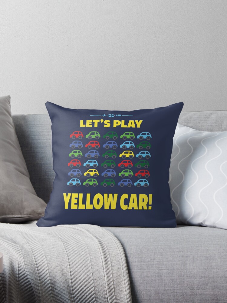 Cabin Pressure Yellow Car Throw Pillow By Beyondgraphic Redbubble