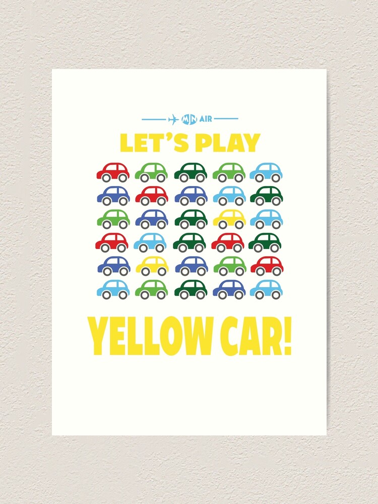 Cabin Pressure Yellow Car Art Print By Beyondgraphic Redbubble