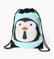 Super Chill Penguin Drawstring Bag
