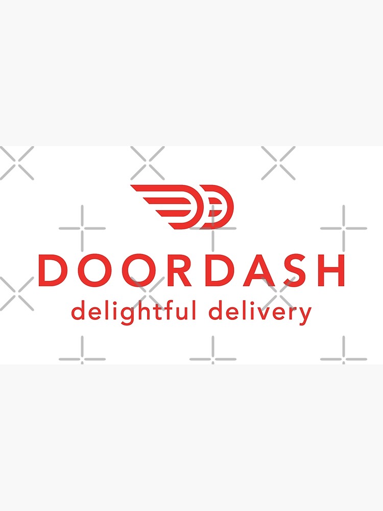 Doordash Driver Apparel Simple Logo Only Design Greeting Card