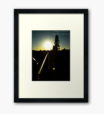 The Day's Farewell Framed Print