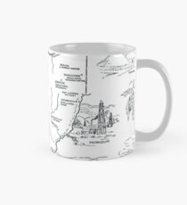 Taza clásica Mapa Vintage de Ohio (1912)
