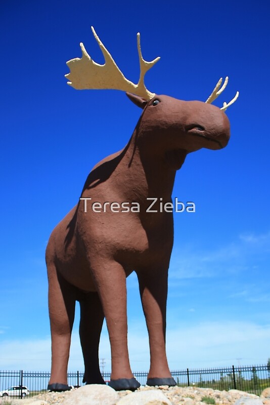 "Mac the Moose, Moose Jaw, Saskatchewan" by Teresa Zieba Redbubble