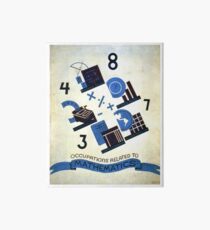 Math Occupations Premium Tee Art Board Print
