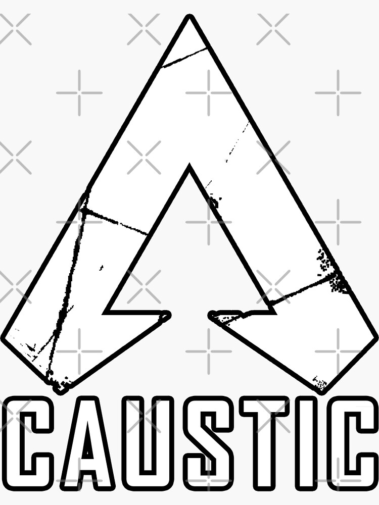 "Caustic Logo Apex Legends Symbol" Sticker by surik Redbubble