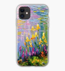 Flowers by the pond iPhone Case