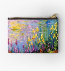 Bolso de mano Flores junto al estanque