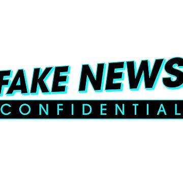 Artwork thumbnail, Fake News Confidential Logo by CarlileMedia